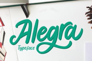 Alegra Typeface: Bold Handwritten Style for Branding