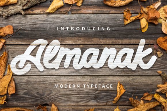 Almanak: A Bold Script Font for Editorial Design