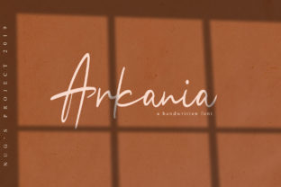 Arkania: A Modern Script Font for Makers