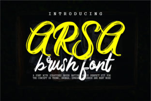 Arsa: A Bold Brush Script Typeface for Web Design