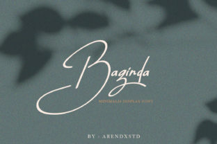 Baginda: A Bold Script Typeface for Editorial Design