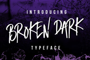 Broken Dark: A Raw Script Font for Bold Web Design