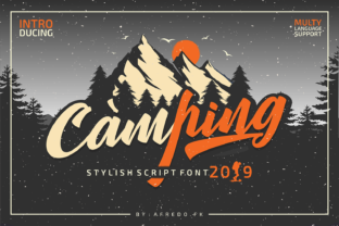 Camping Font: Bold Handwritten Style for Campaigns