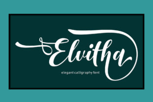 Elvitha: An Elegant Script Font for Crafters