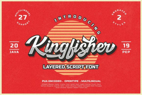 Kingfisher: A Vintage Font for Makers