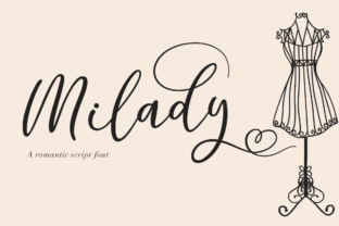 Milady Font: A Romantic Script for Crafters
