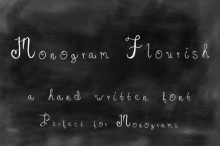 Monogram Flourish Font for Modern Web Design