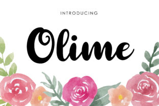 Olime: A Cheerful Script Font for Social Campaigns