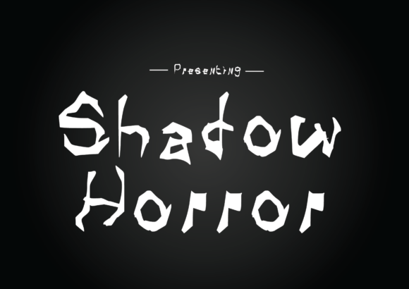 Shadow Horror Font for Editorial Design