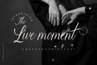 The Live Moment: A Modern Script Font for Makers