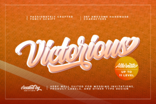 Victorious: A Bold Script Font for Editorial Design
